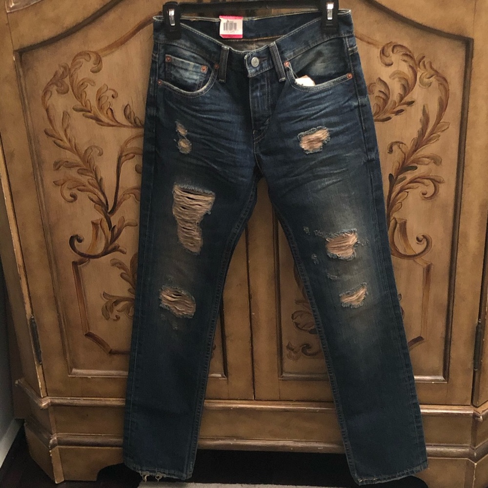 Levi’s 511 Slim Fit Ripped and Repair Jeans